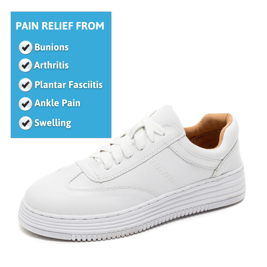 ComforthoFit™ Pearl White - Ergonomic Pain Relief Footwear