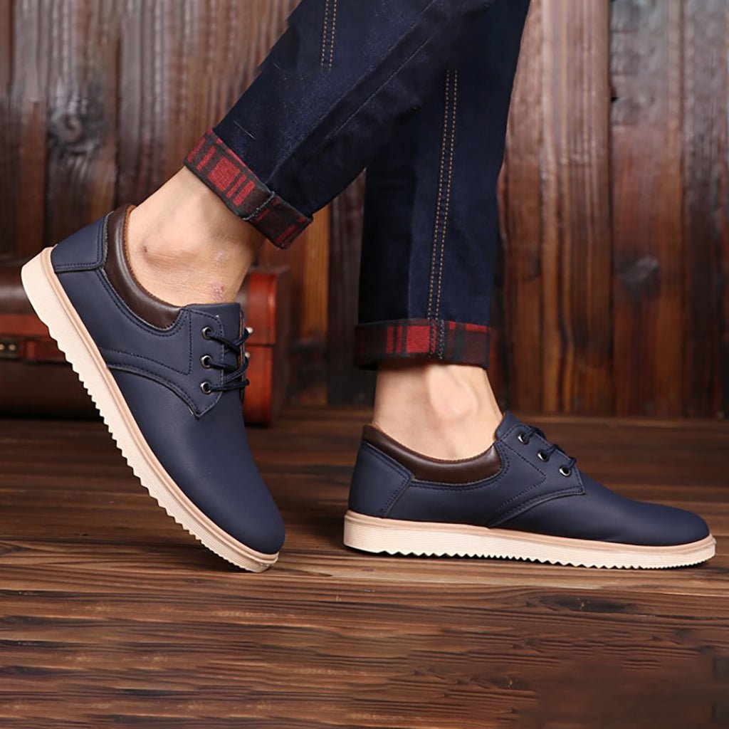 OrtoKal Leather Style - Ergonomic Men's Shoes