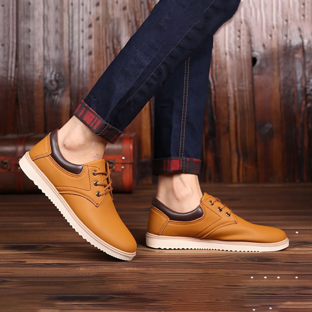 OrtoKal Leather Style - Ergonomic Men's Shoes