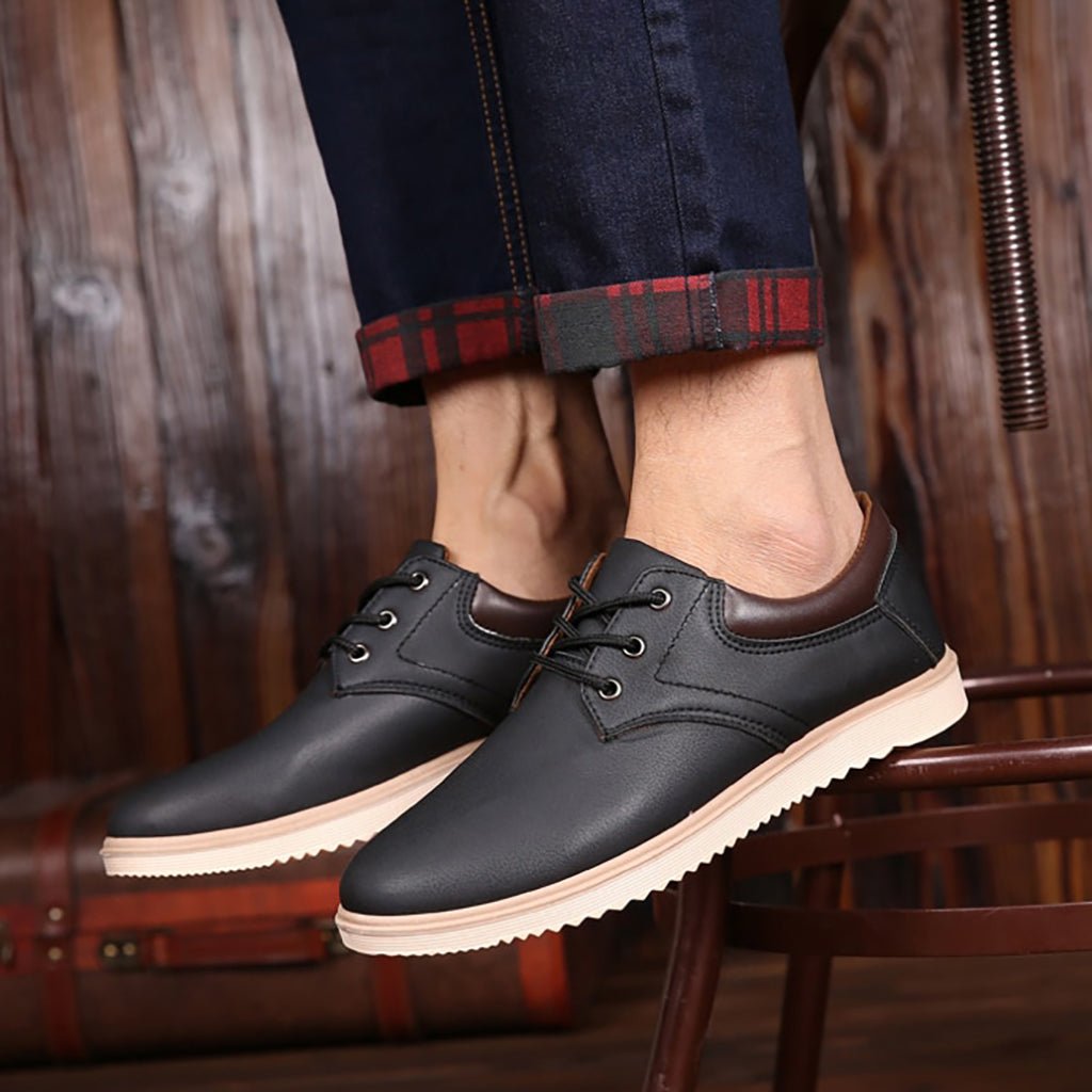OrtoKal Leather Style - Ergonomic Men's Shoes