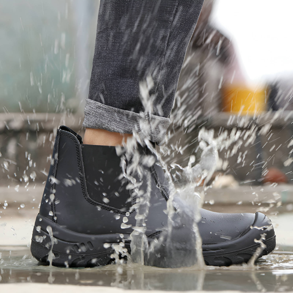 OrtoKal Leather Protection - Genuine Leather Orthopedic Work & Walking Shoes