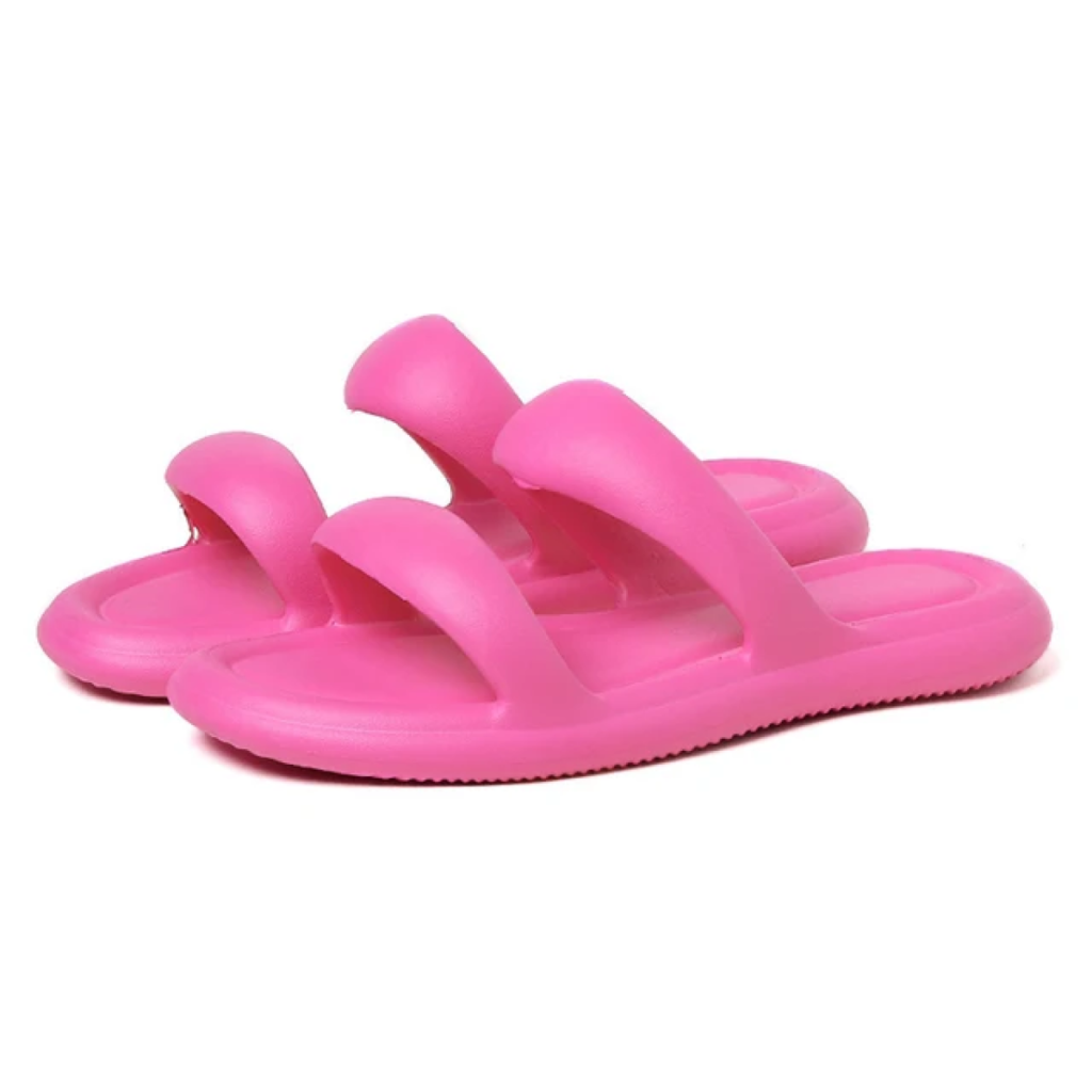 OrtoKal Fluffy Deluxe - Orthopedic Slides for Foot Pain Relief