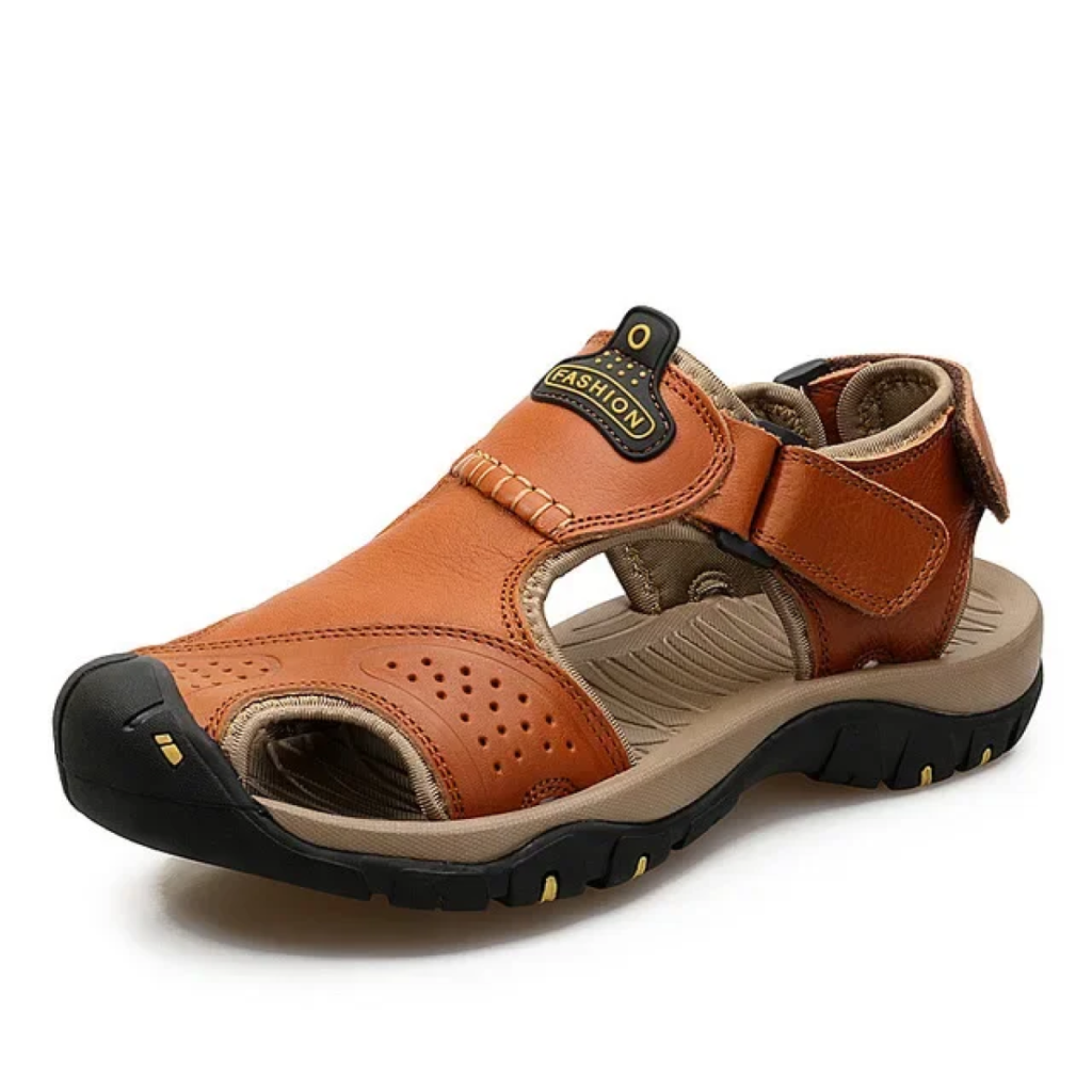 OrtoKal Track Light Sandals - Orthopedic Leather Sandals for Foot Pain Relief & Travel