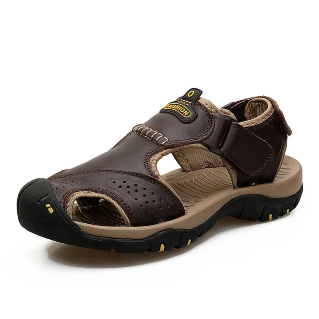 OrtoKal Track Light Sandals - Orthopedic Leather Sandals for Foot Pain Relief & Travel