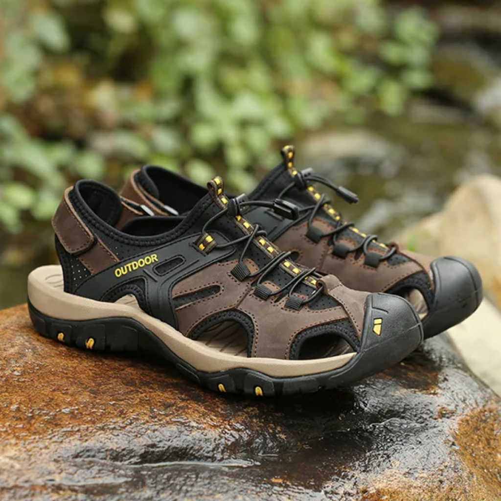 OrtoKal Pro Traveler Sandals - Orthopedic Leather Sandals for Foot Pain Relief & Travel