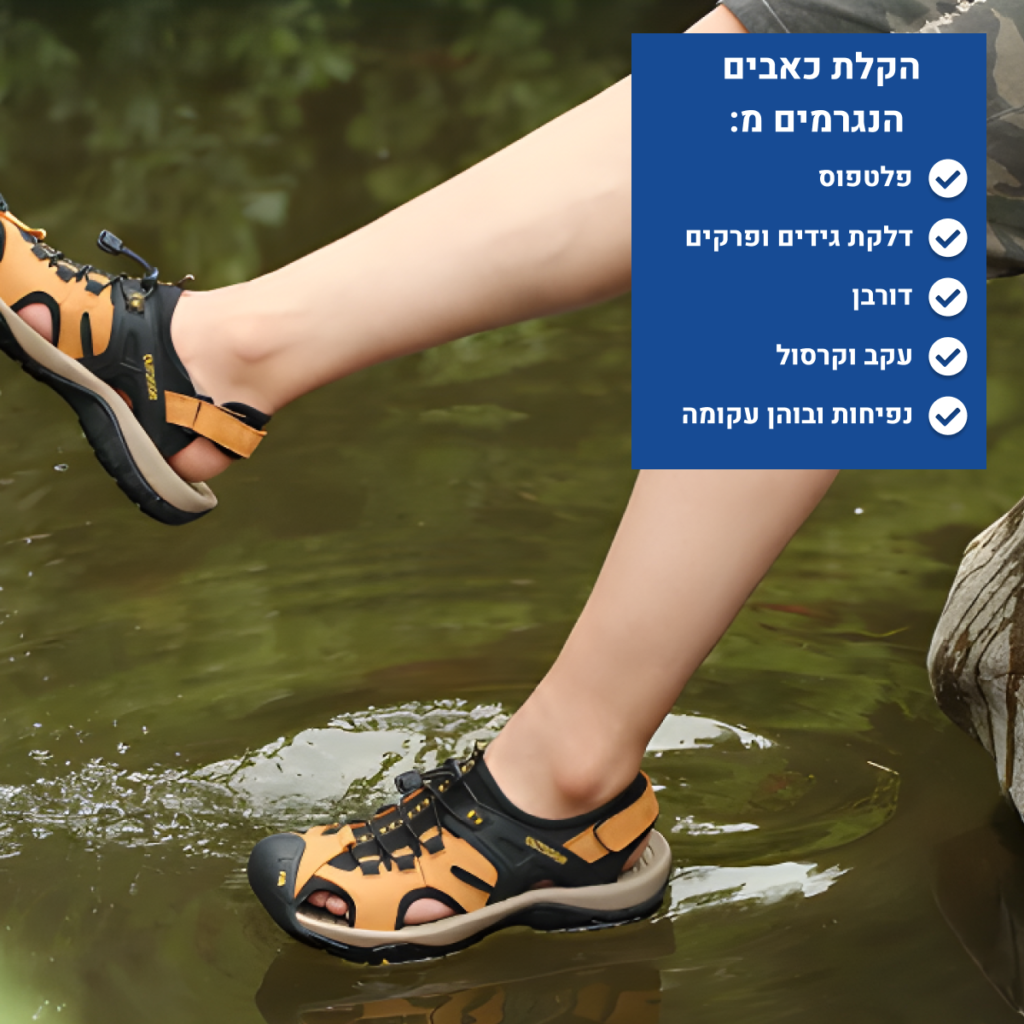 OrtoKal Pro Traveler Sandals - Orthopedic Leather Sandals for Foot Pain Relief & Travel