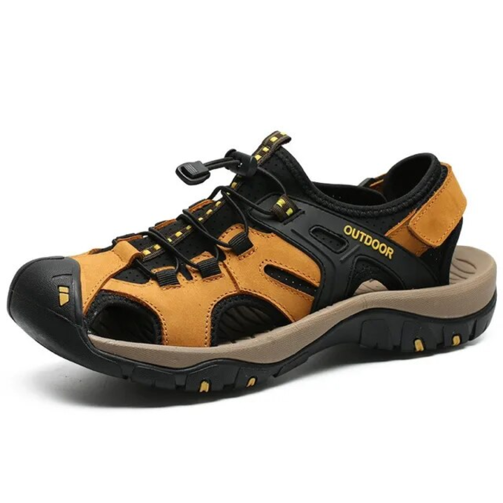 OrtoKal Pro Traveler Sandals - Orthopedic Leather Sandals for Foot Pain Relief & Travel