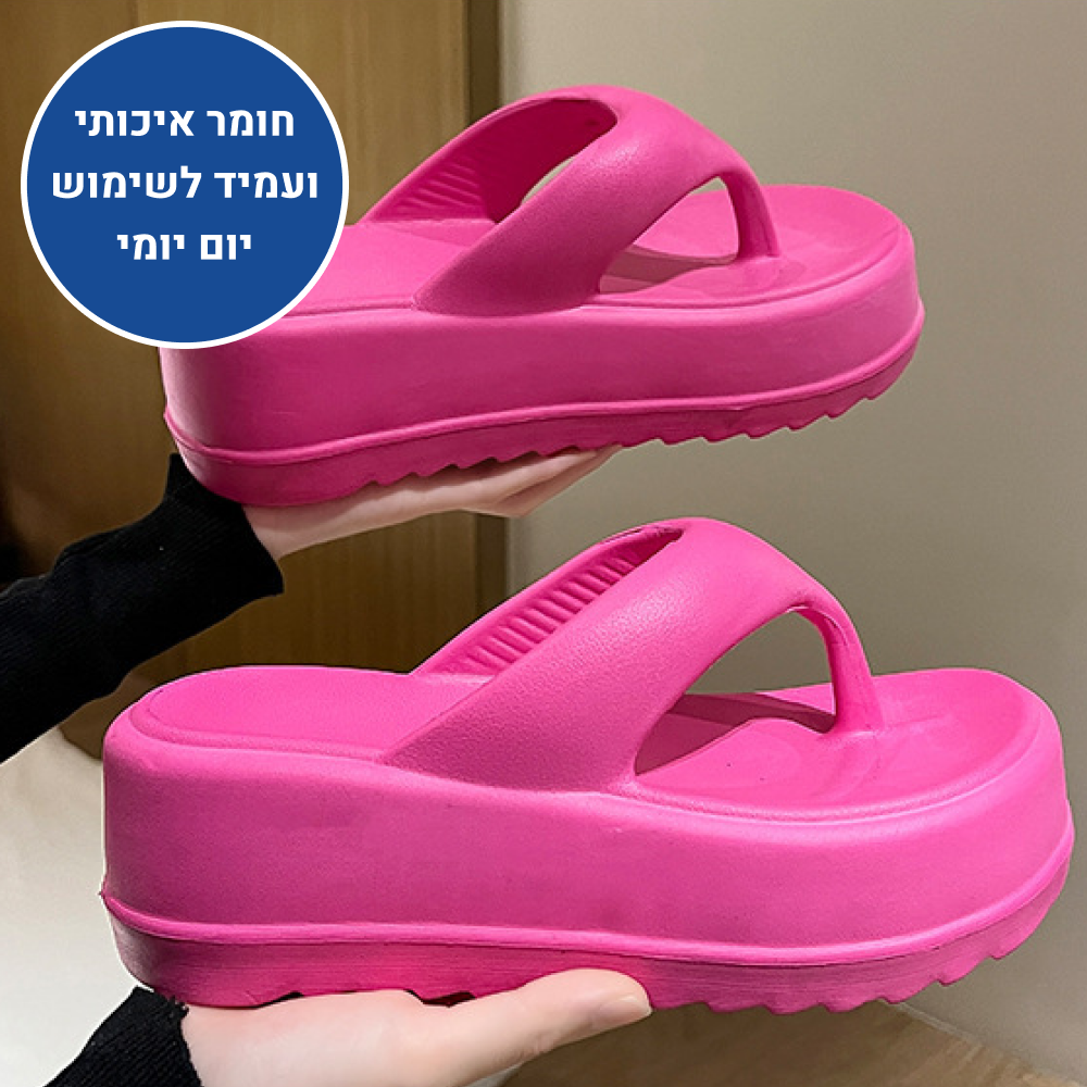 OrtoKal Classic Heels - Orthopedic Platform Slides for Foot Pain Relief
