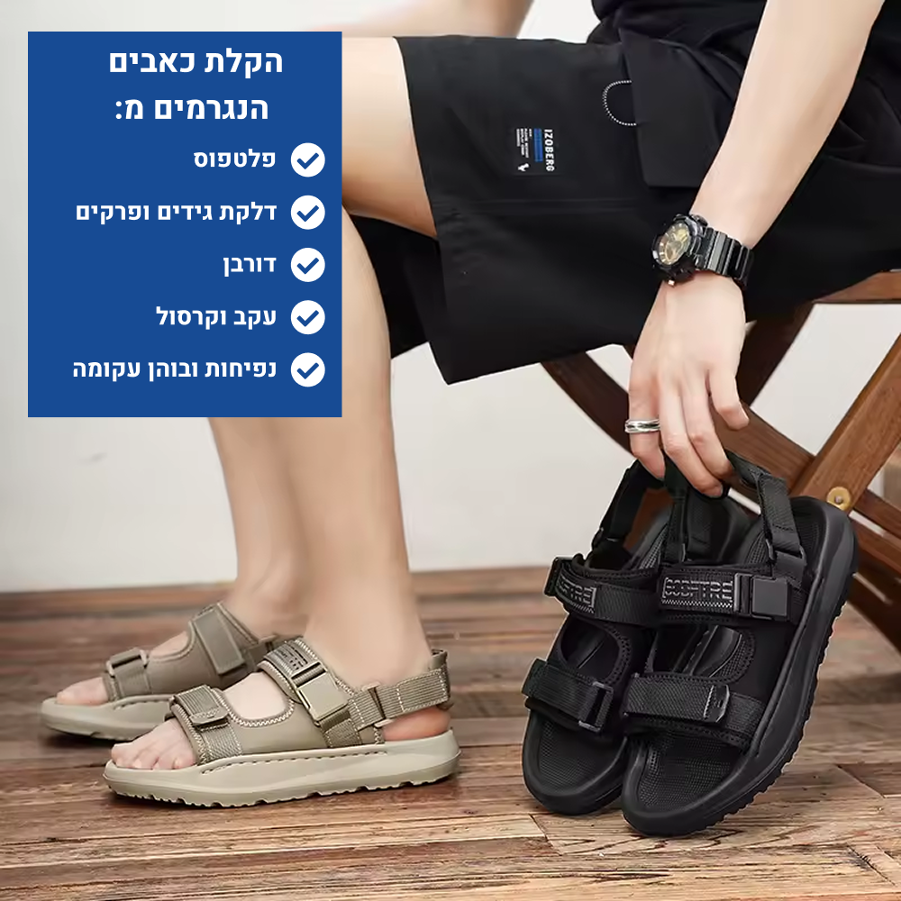 OrtoKal Flow Sandals - Orthopedic Sandals for Foot Pain Relief
