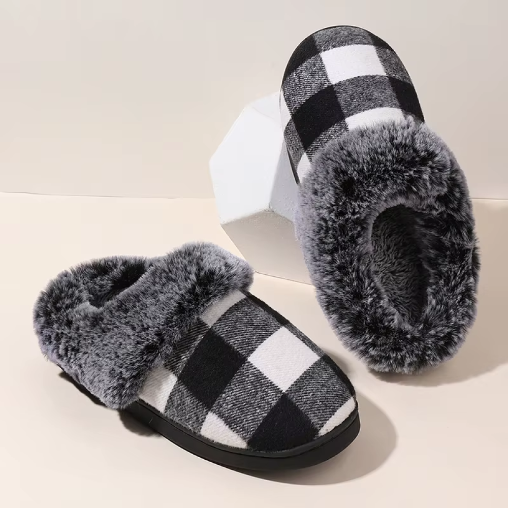 OrtoKal Retro Home - Orthopedic Winter House Shoes for Pain Relief & Warmth