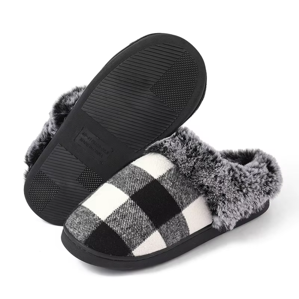 OrtoKal Retro Home - Orthopedic Winter House Shoes for Pain Relief & Warmth
