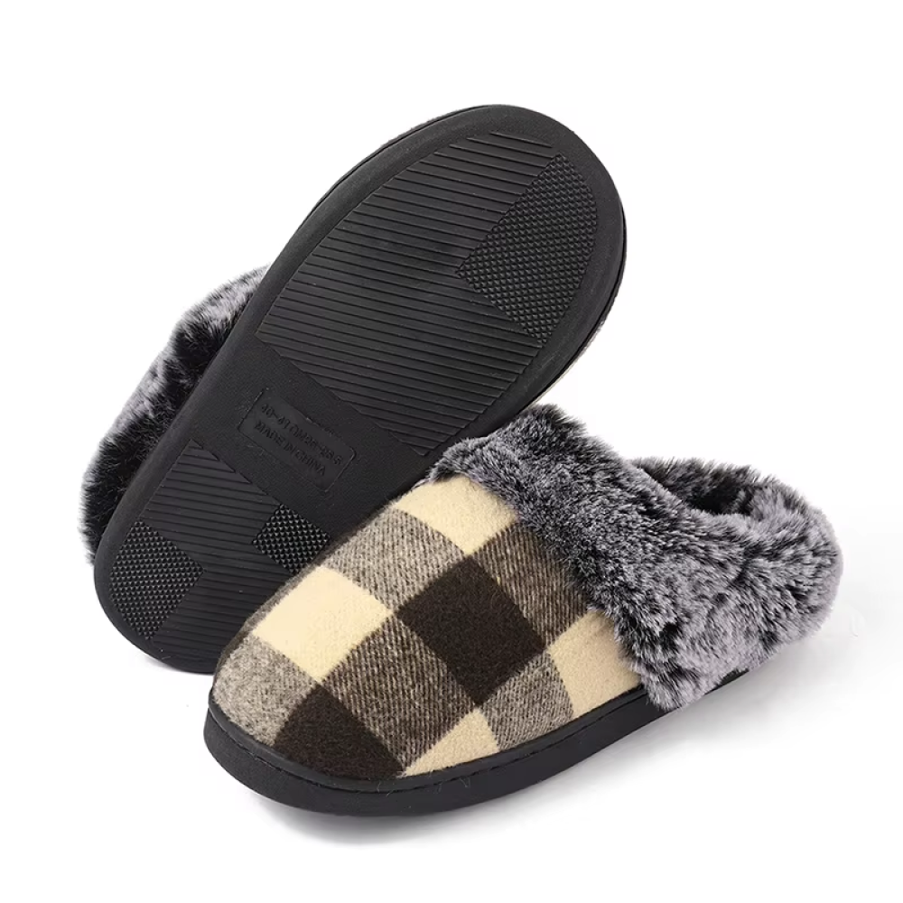 OrtoKal Retro Home - Orthopedic Winter House Shoes for Pain Relief & Warmth