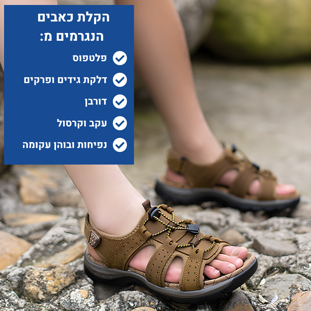 OrtoKal Travel Protection - Orthopedic Sandals for Foot Pain Relief & Travel