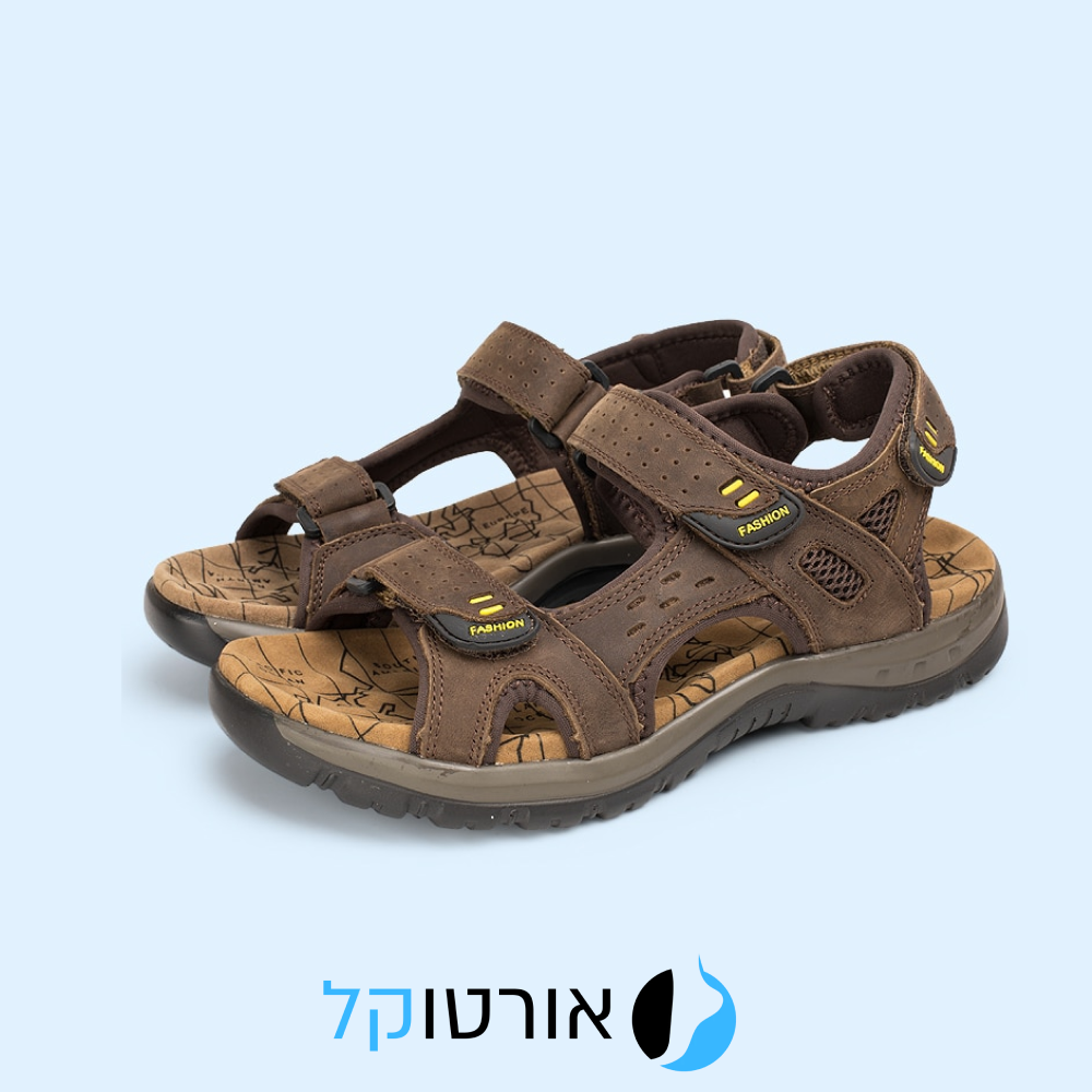 OrtoKal Adventure Sandals - Orthopedic Leather Sandals for Foot Pain Relief & Travel