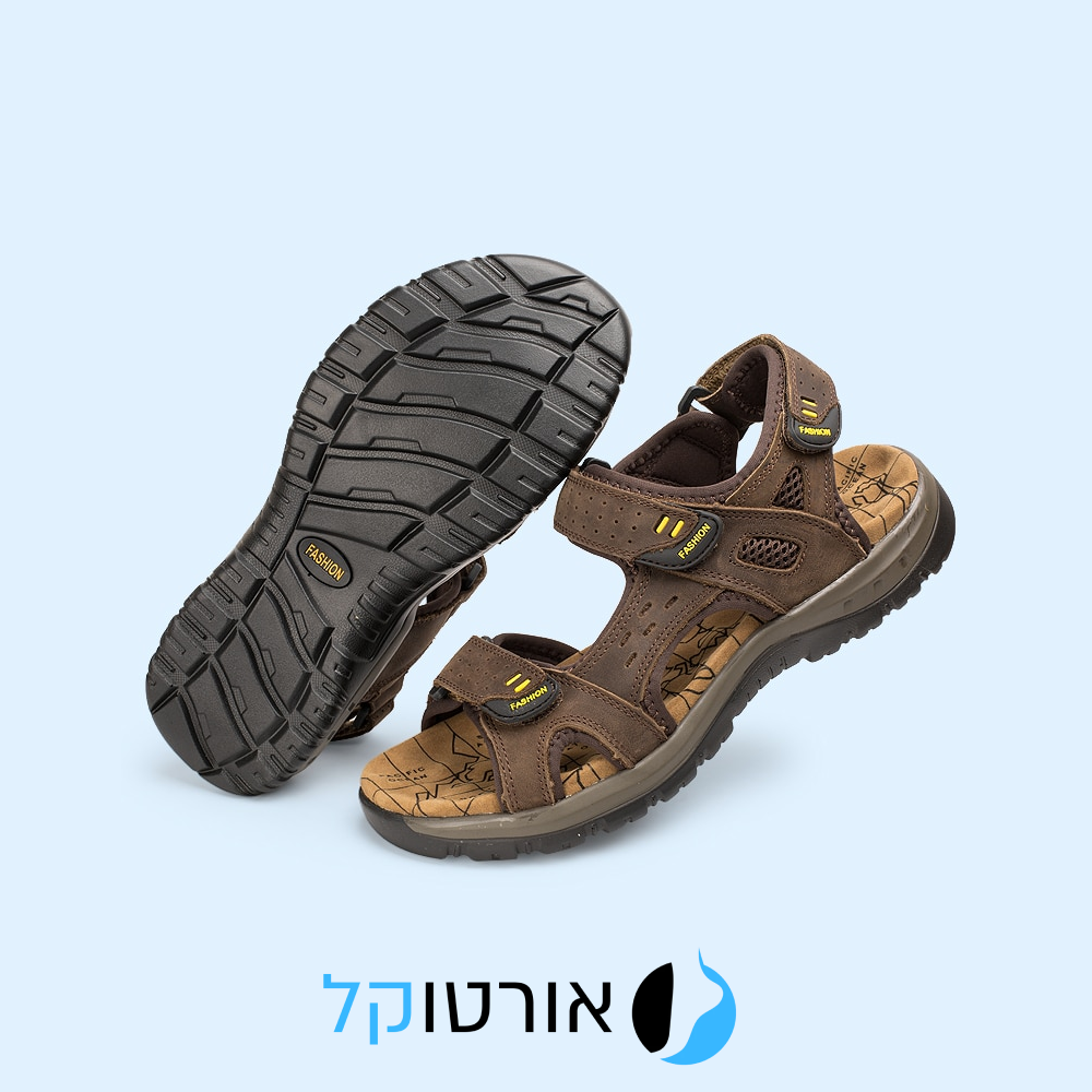 OrtoKal Adventure Sandals - Orthopedic Leather Sandals for Foot Pain Relief & Travel