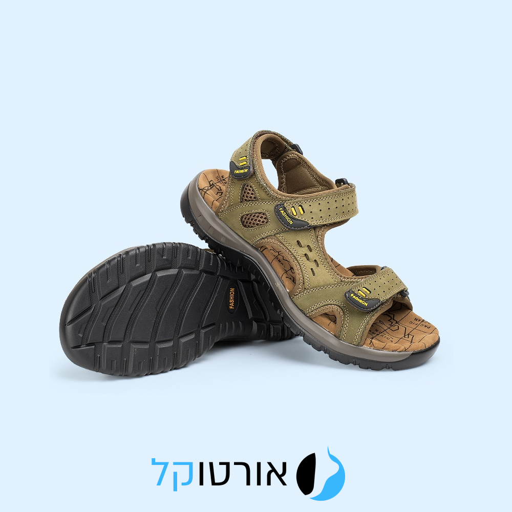 OrtoKal Adventure Sandals - Orthopedic Leather Sandals for Foot Pain Relief & Travel
