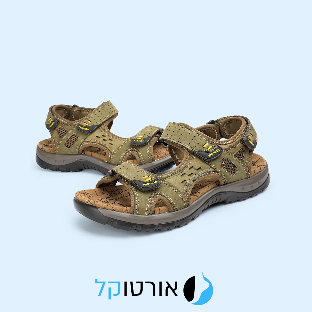 OrtoKal Adventure Sandals - Orthopedic Leather Sandals for Foot Pain Relief & Travel