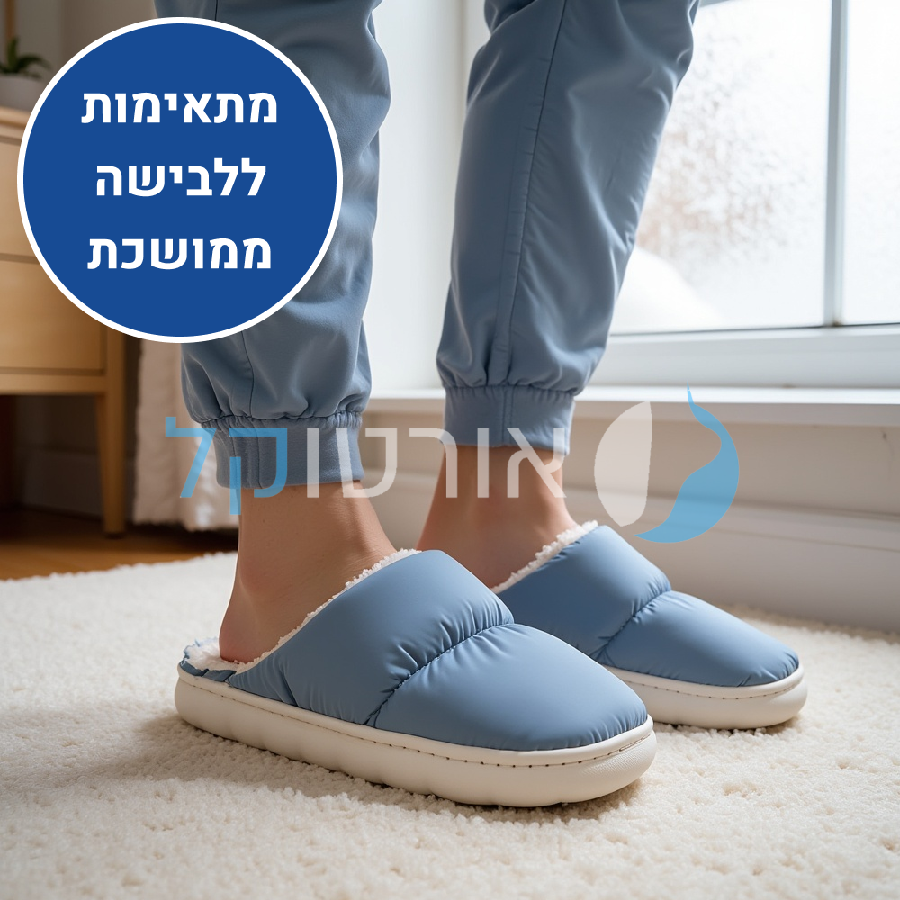 OrtoKal Winter Cloud - Orthopedic Winter House Shoes for Pain Relief & Warmth
