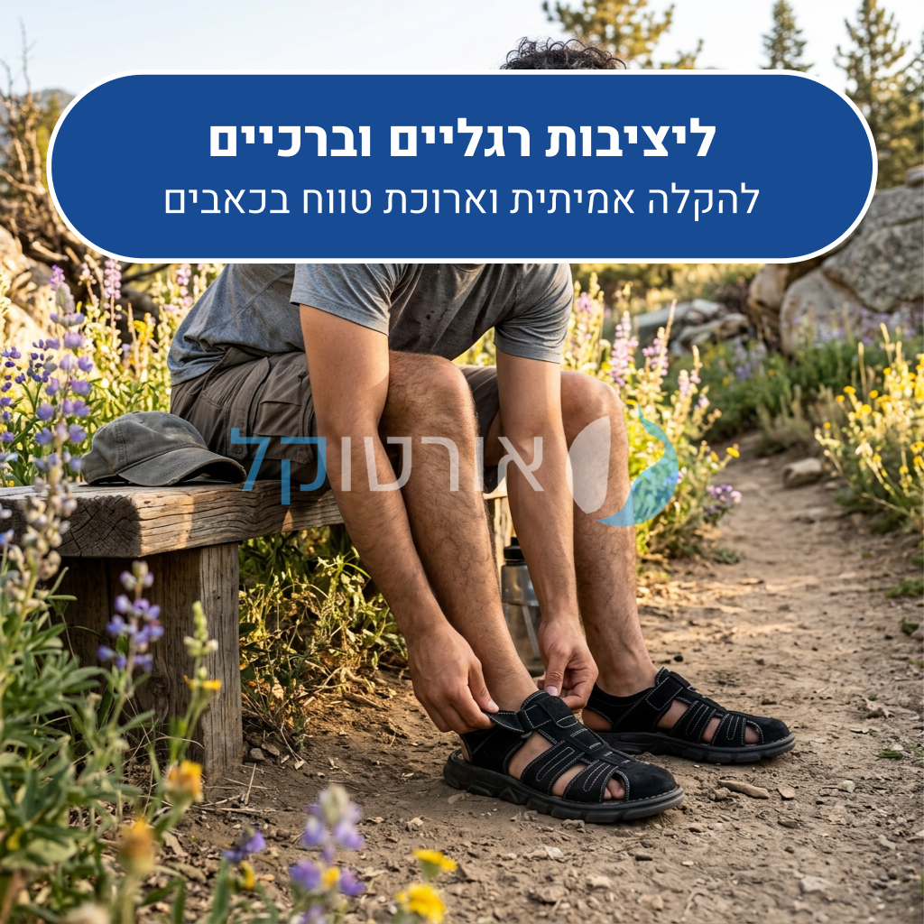 OrtoKal Open Air Pro Sandals - Orthopedic Leather Sandals for Foot Pain Relief & Travel