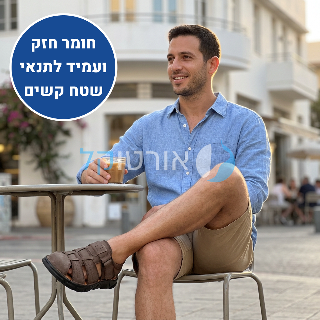 OrtoKal Open Air Pro Sandals - Orthopedic Leather Sandals for Foot Pain Relief & Travel