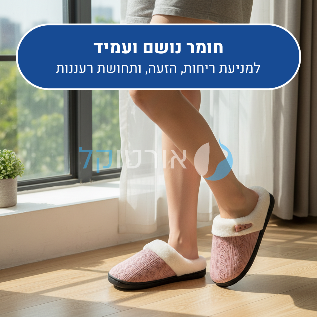 OrtoKal Cushion Hug - Orthopedic Winter House Shoes for Pain Relief & Warmth