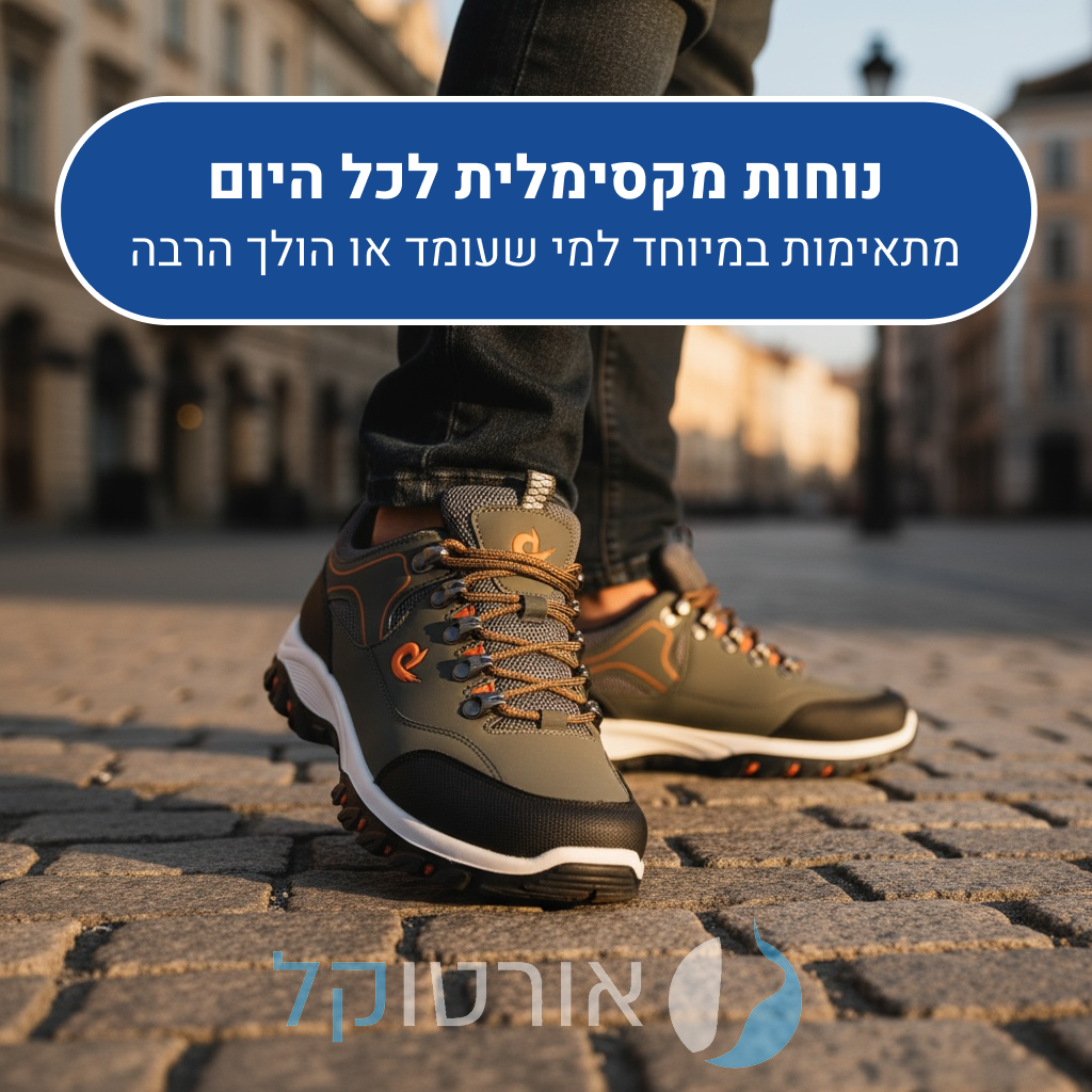 OrtoKal Ground Men - Orthopedic Walking Shoes for Pain Relief