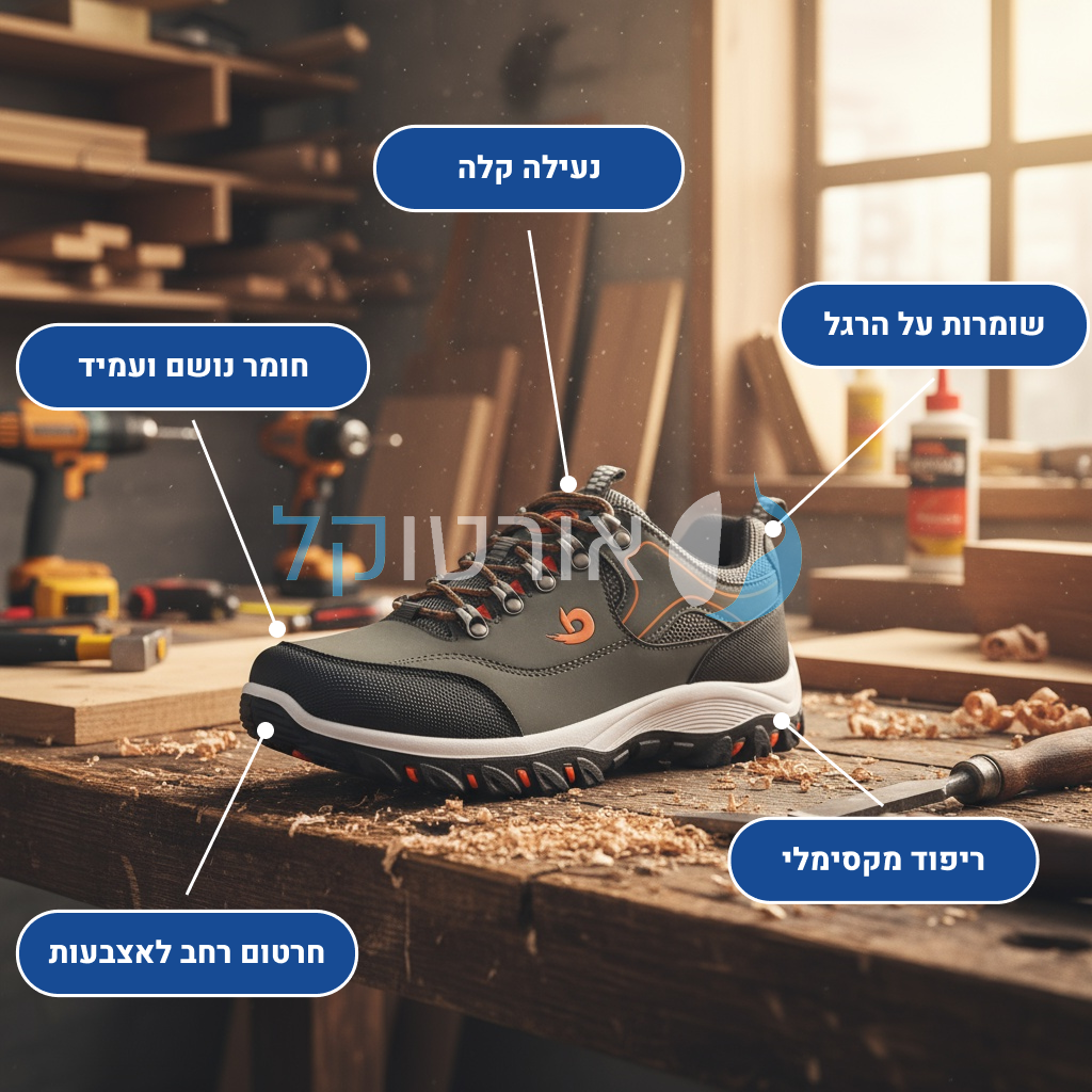 OrtoKal Ground Men - Orthopedic Walking Shoes for Pain Relief