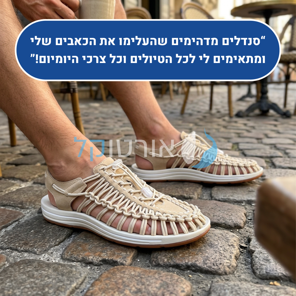 OrtoKal Freedom Style Sandals - Open Orthopedic Sandals for Foot Pain Relief