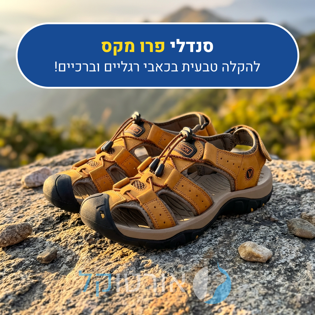 OrtoKal Pro Max Sandals - Orthopedic Leather Sandals for Foot Pain Relief & Travel