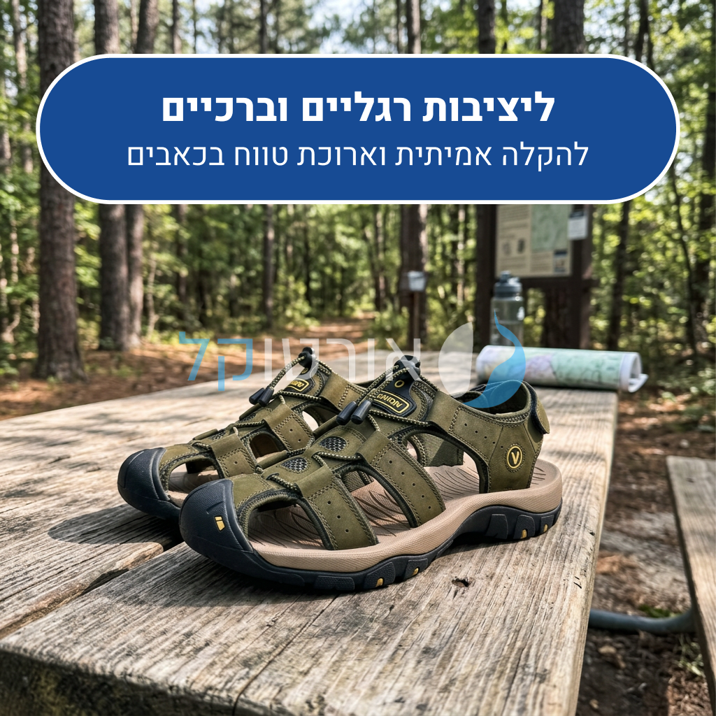 OrtoKal Pro Max Sandals - Orthopedic Leather Sandals for Foot Pain Relief & Travel
