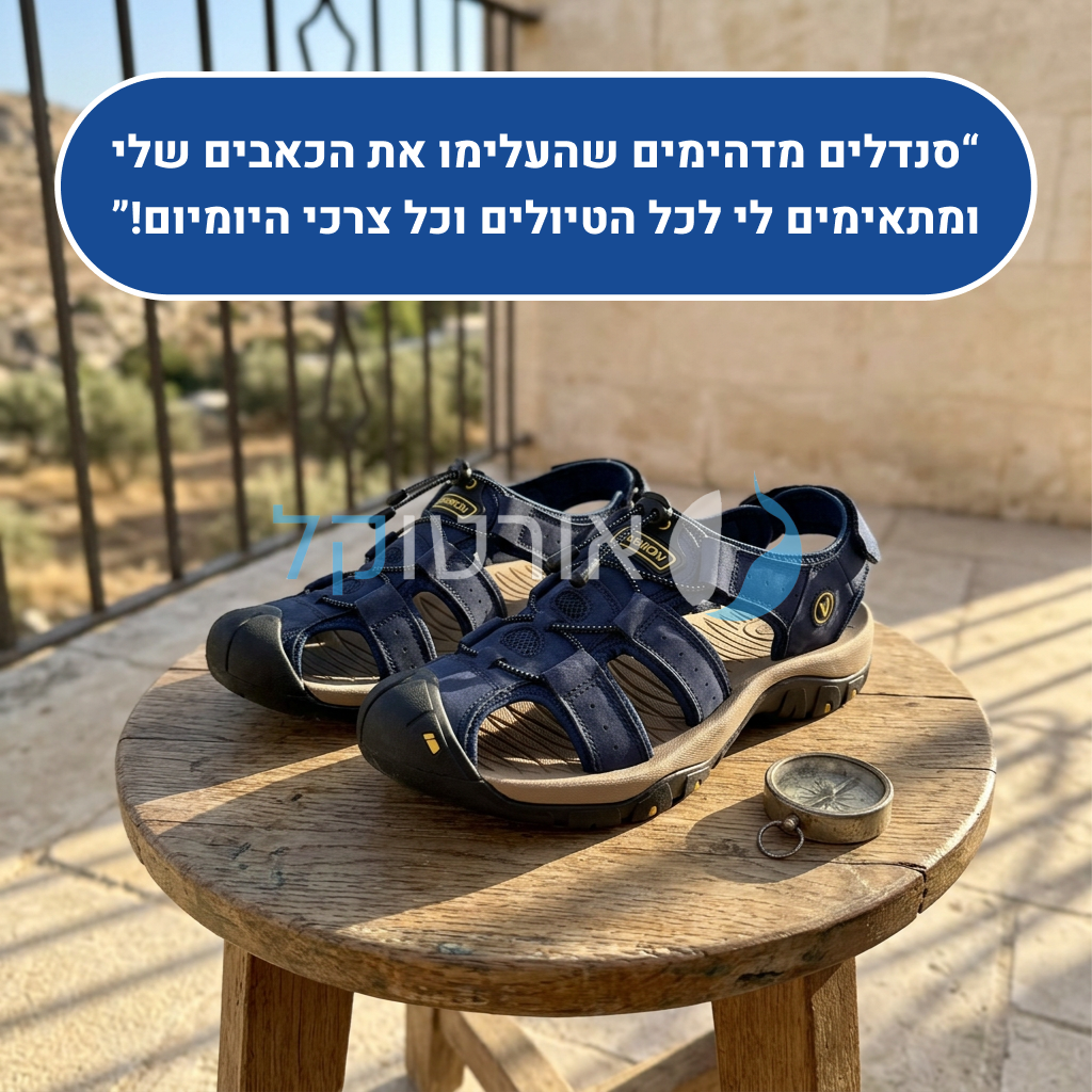 OrtoKal Pro Max Sandals - Orthopedic Leather Sandals for Foot Pain Relief & Travel