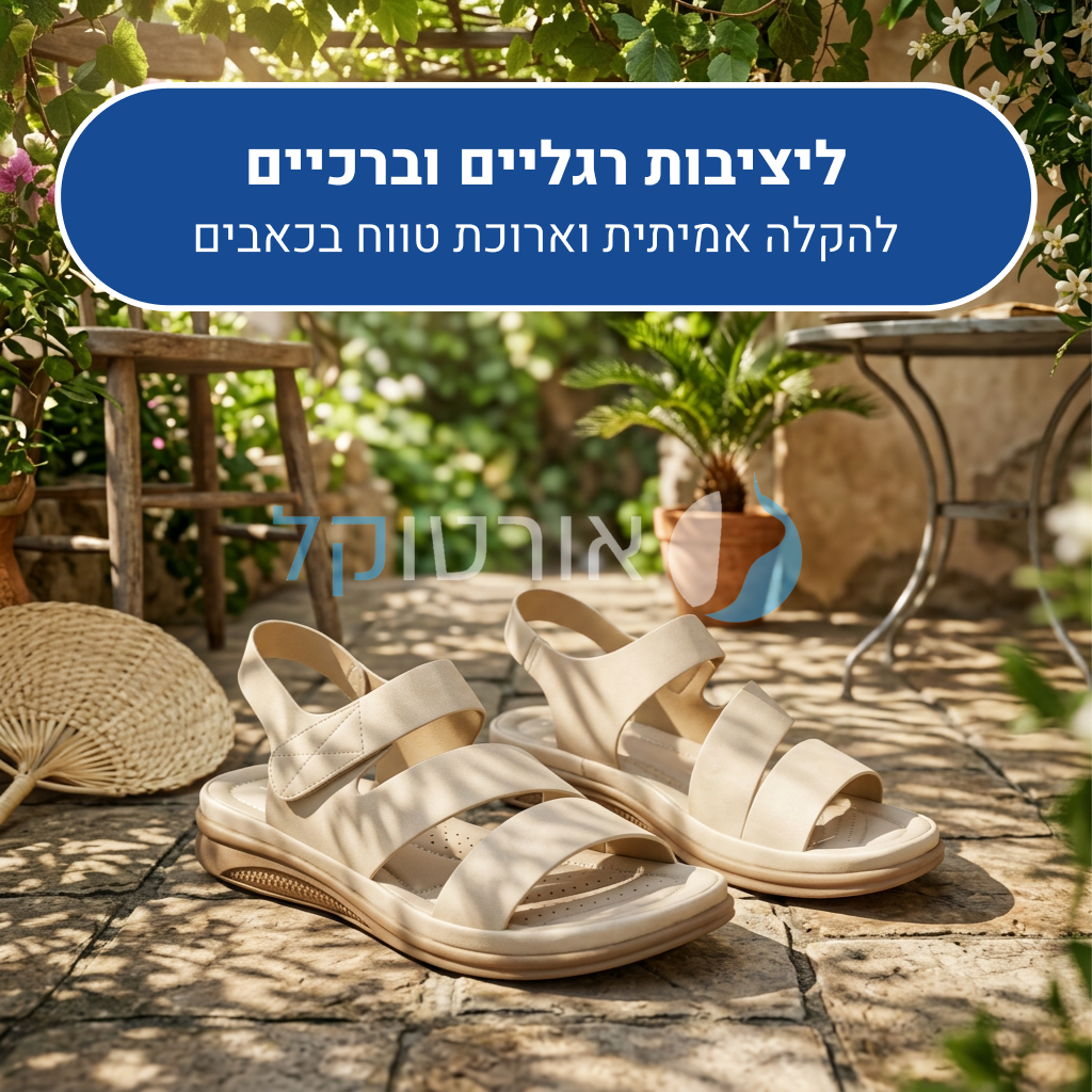 OrtoKal Open Style - Orthopedic Sandals for Foot Pain Relief