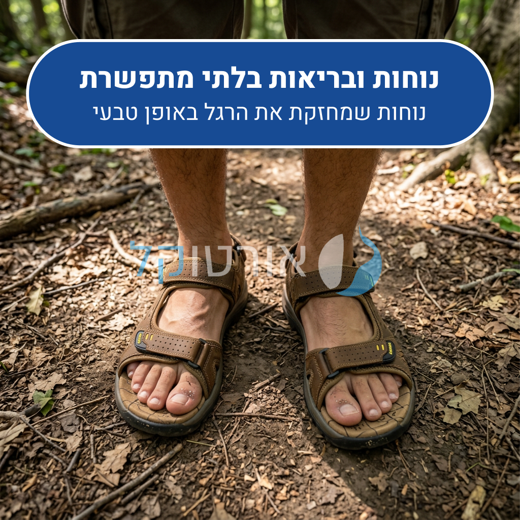 OrtoKal Adventure Sandals - Orthopedic Leather Sandals for Foot Pain Relief & Travel