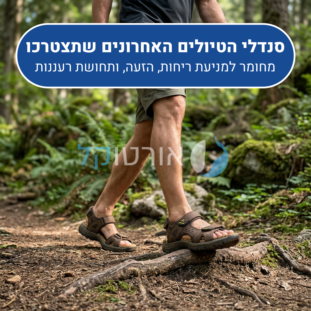 OrtoKal Adventure Sandals - Orthopedic Leather Sandals for Foot Pain Relief & Travel