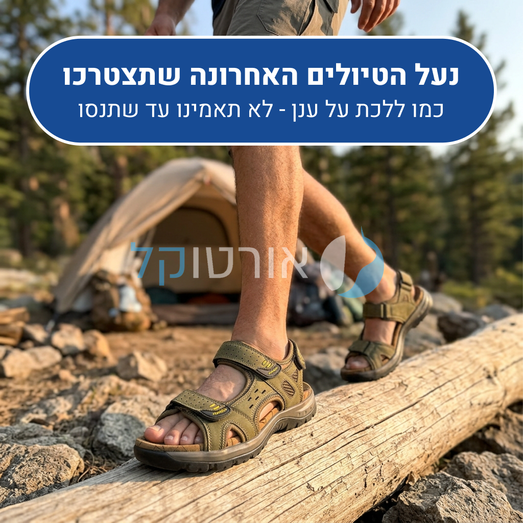 OrtoKal Adventure Sandals - Orthopedic Leather Sandals for Foot Pain Relief & Travel