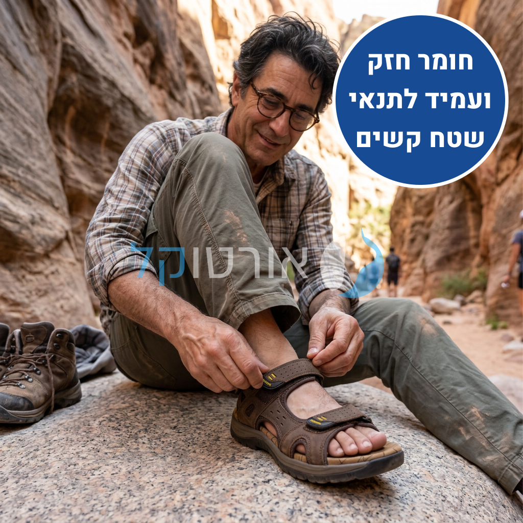 OrtoKal Adventure Sandals - Orthopedic Leather Sandals for Foot Pain Relief & Travel