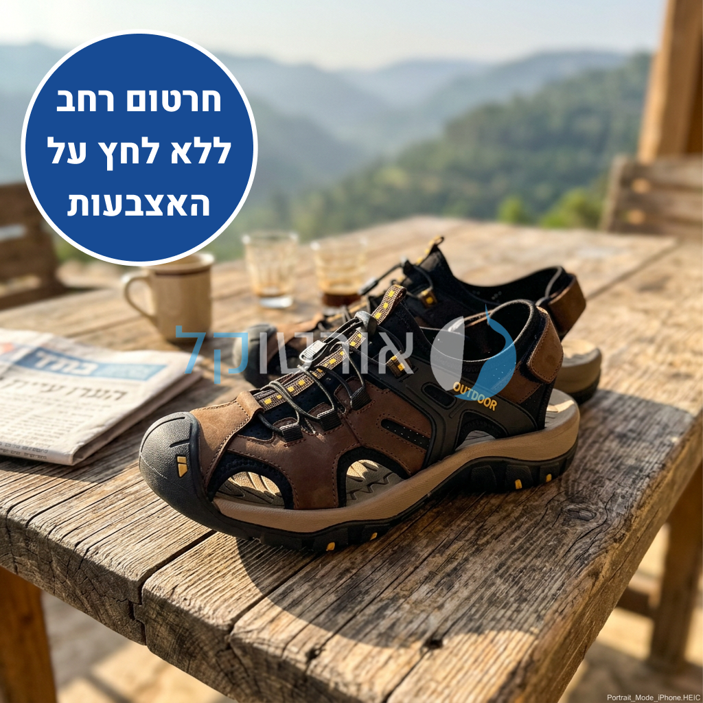 OrtoKal Pro Traveler Sandals - Orthopedic Leather Sandals for Foot Pain Relief & Travel