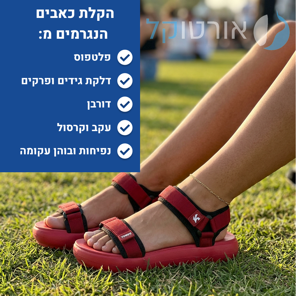 OrtoKal Travel Comfort - Orthopedic Sandals for Foot Pain Relief & Travel