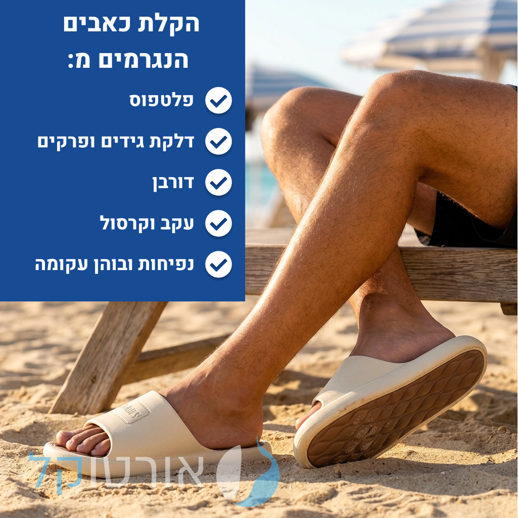 OrtoKal Summer Lux - Premium Orthopedic Slides for Foot Pain Relief
