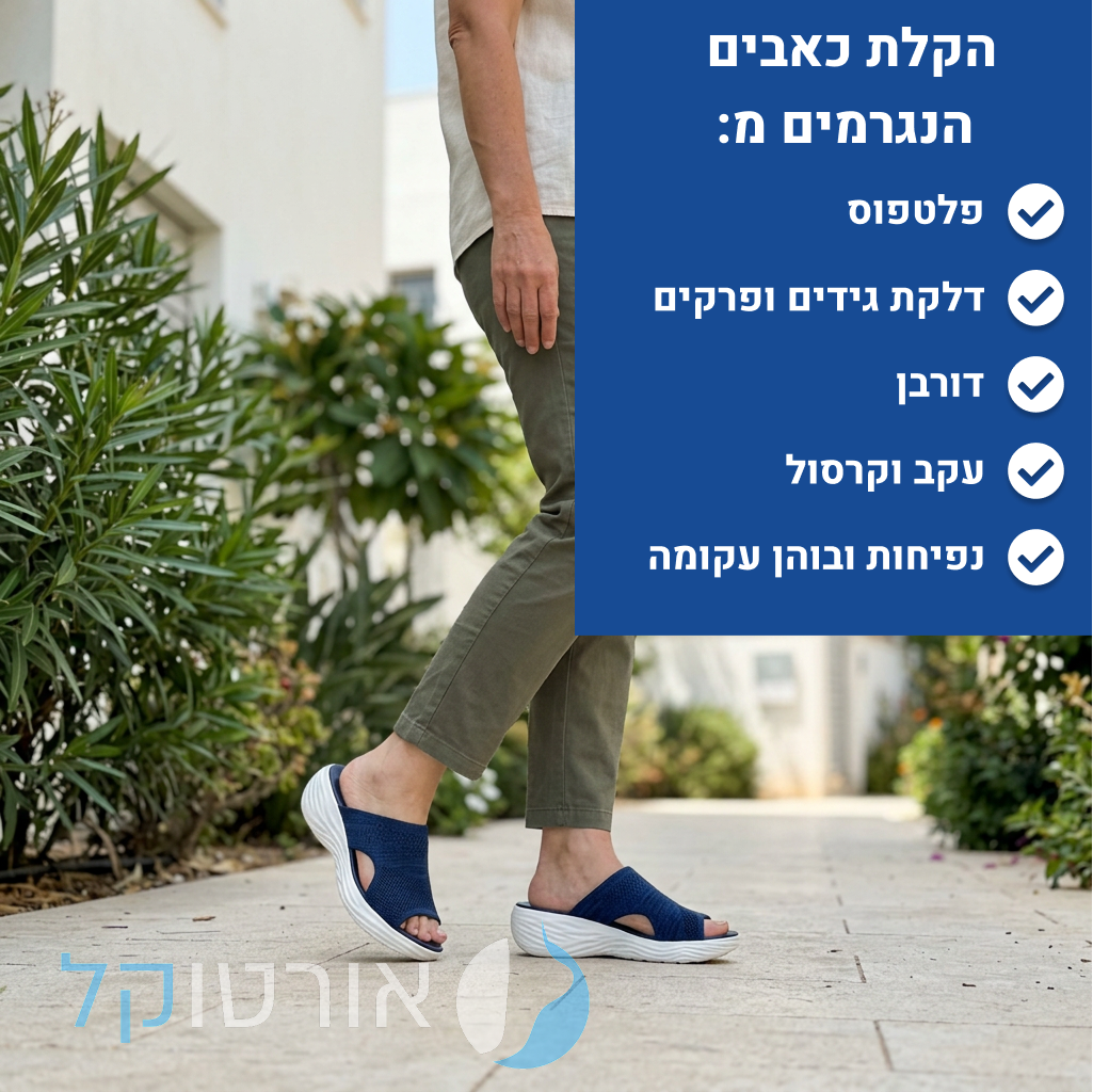 OrtoKal Summer Lady - Women's Orthopedic Slides for Foot Pain Relief