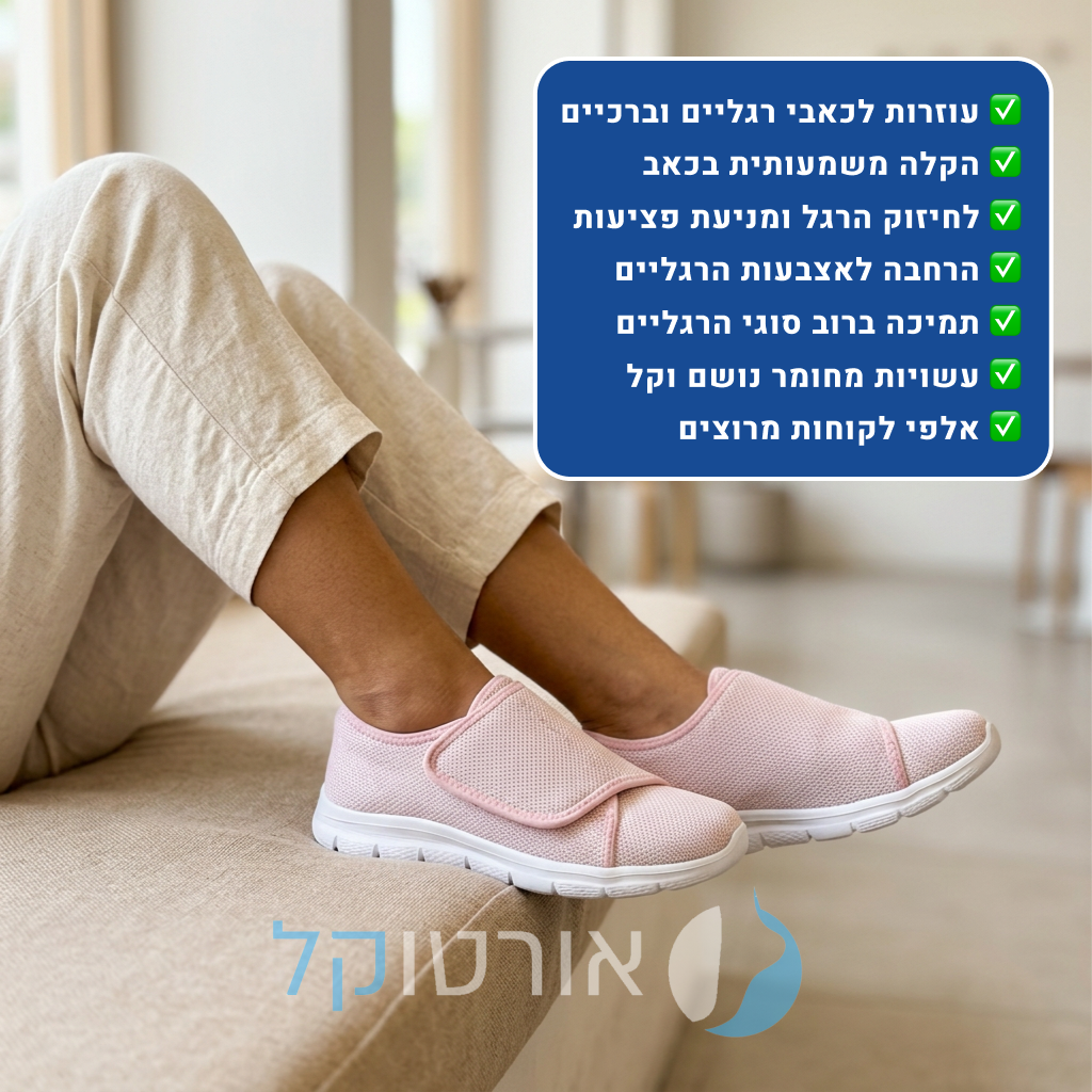 OrtoKal Comfort Touch - Orthopedic Walking Shoes for Pain Relief
