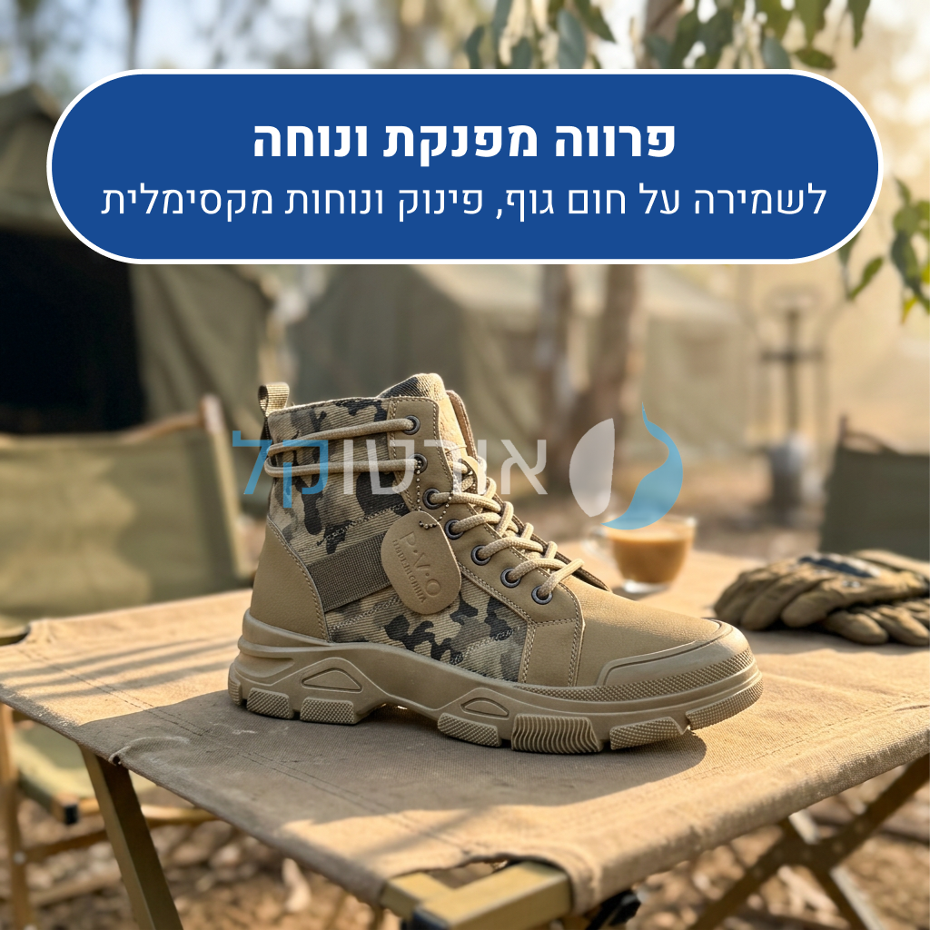 OrtoKal Military Shoes - Ergonomic Men's Shoes
