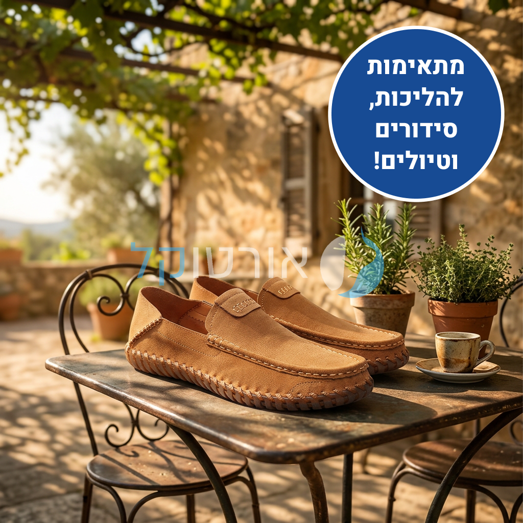 OrtoKal Moccasin - Elegant Comfort Shoes for Foot Pain Relief