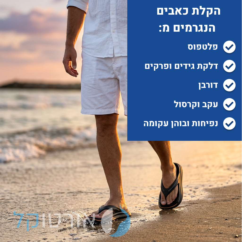 OrtoKal Ultra Soft - Orthopedic Slides for Foot Pain Relief