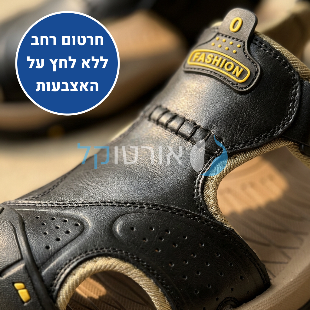 OrtoKal Track Light Sandals - Orthopedic Leather Sandals for Foot Pain Relief & Travel