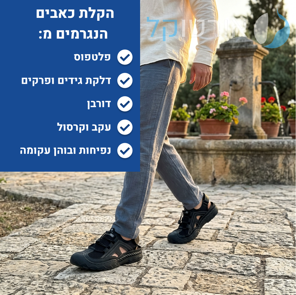 OrtoKal Pro Hiker - Orthopedic Sandals for Foot Pain Relief & Travel