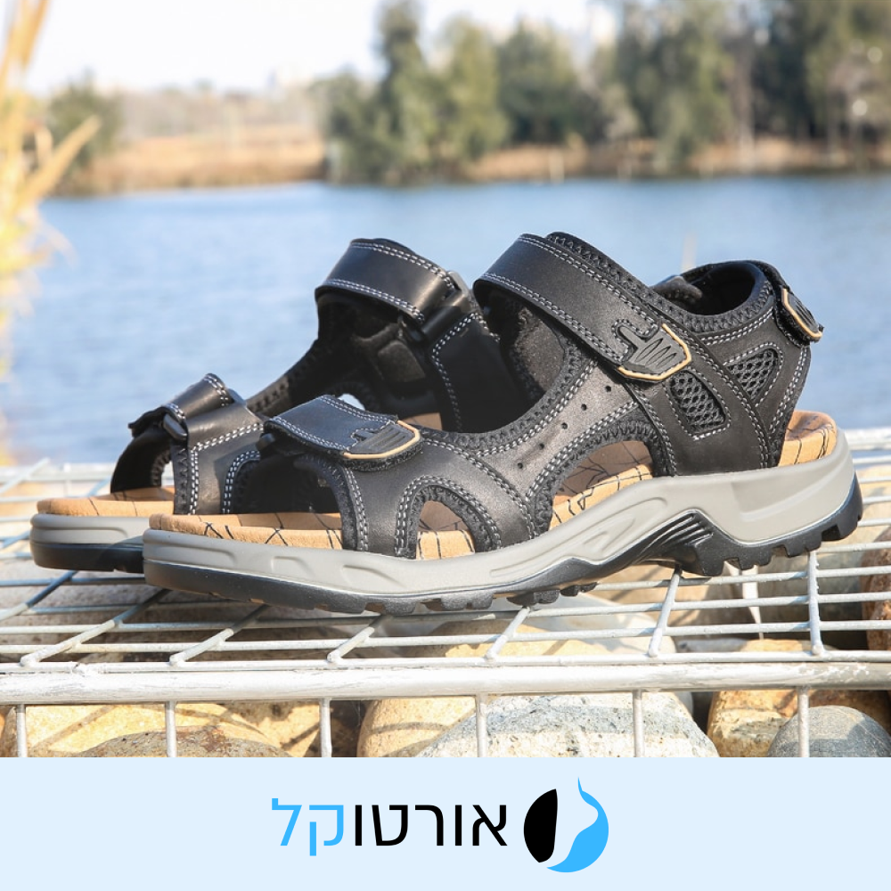 OrtoKal Adventure Pro Sandals - Orthopedic Leather Sandals for Foot Pain Relief & Travel