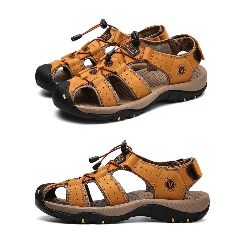 OrtoKal Pro Max Sandals - Orthopedic Leather Sandals for Foot Pain Relief & Travel