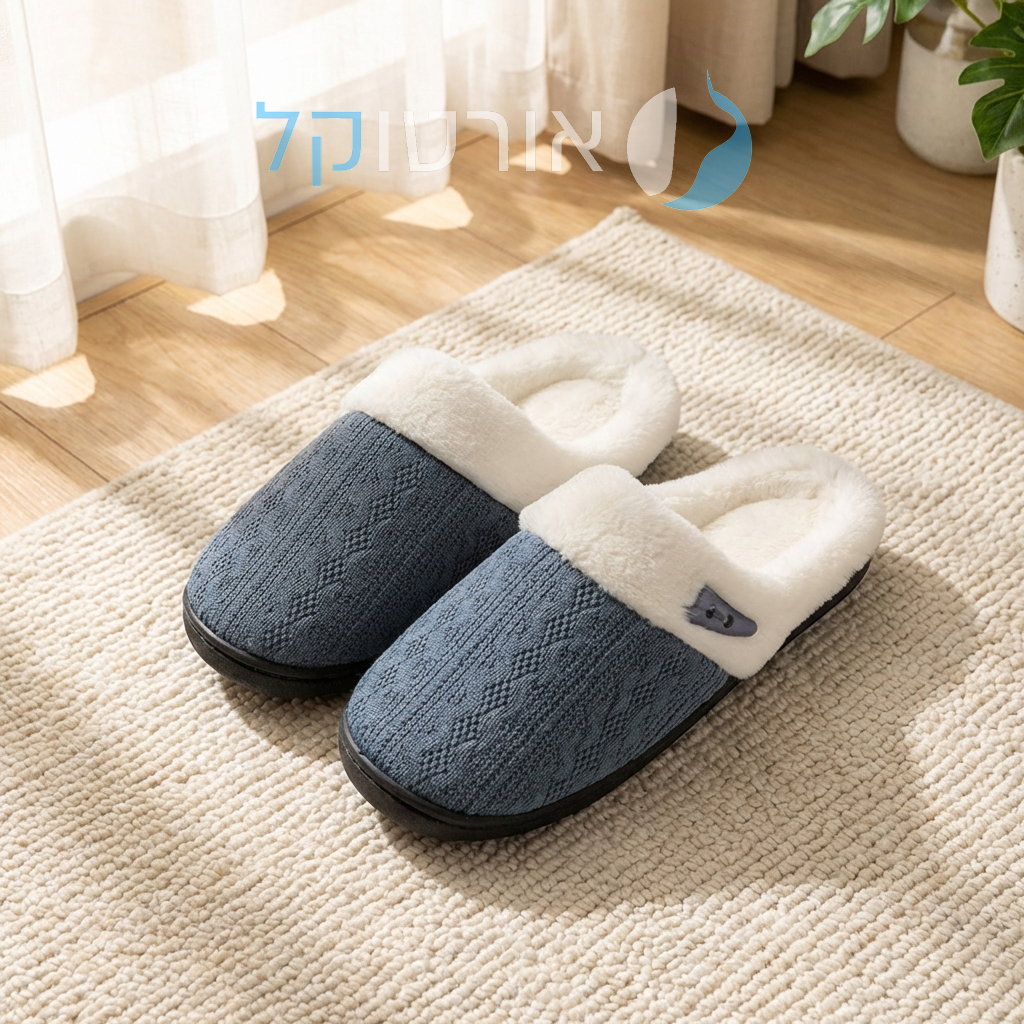 OrtoKal Cushion Hug - Orthopedic Winter House Shoes for Pain Relief & Warmth