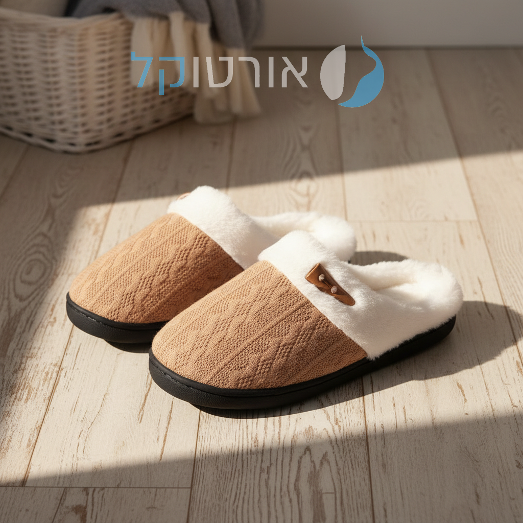 OrtoKal Cushion Hug - Orthopedic Winter House Shoes for Pain Relief & Warmth